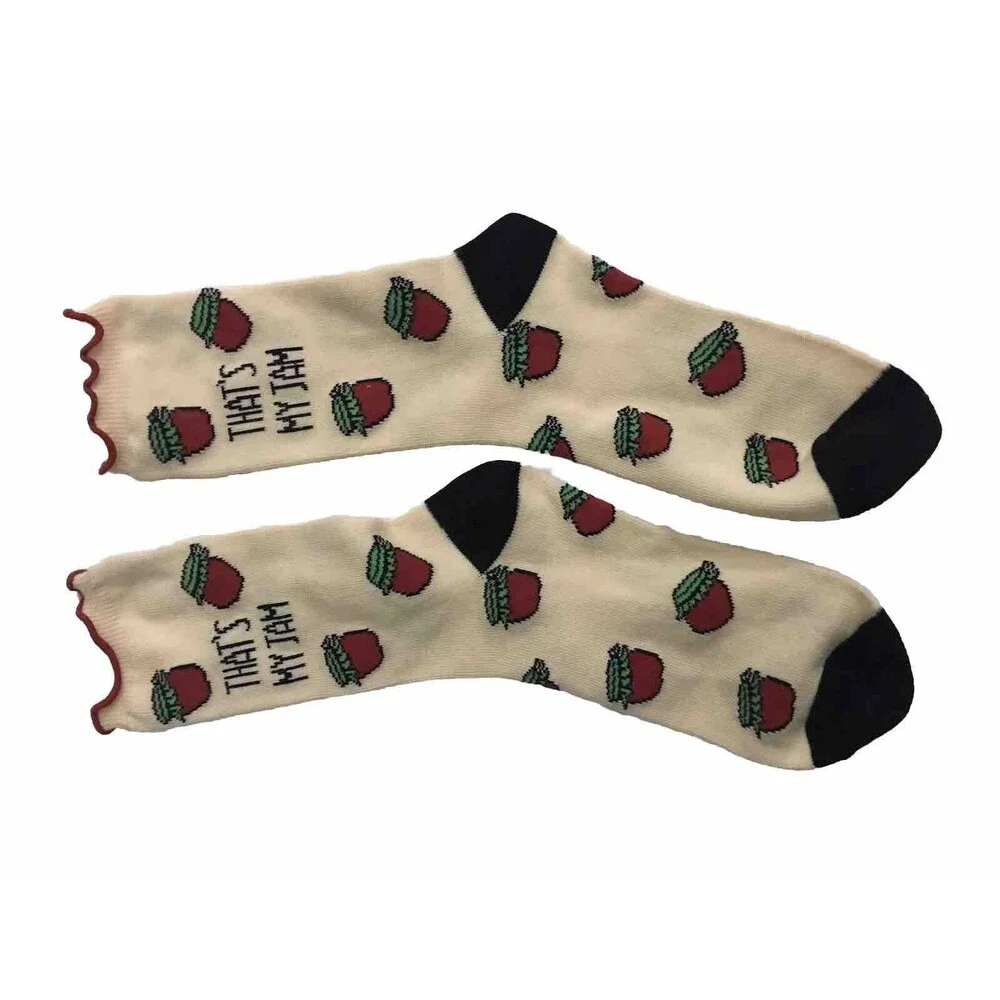 Strawberry Jam Socks Unisex  One Size Multicolor